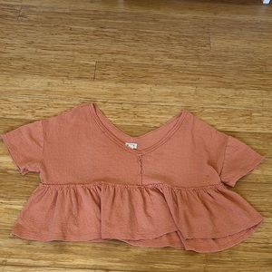 Flow, orange crop top